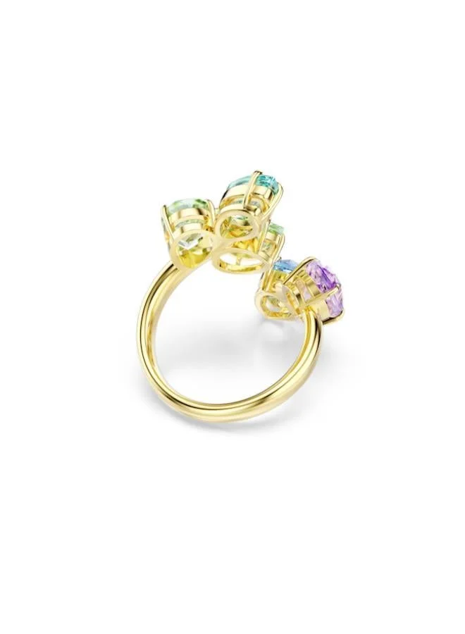 SWAROVSKI  Gema Gold Tone Plated Open Ring (Size 55) for Women | Best Price UAE